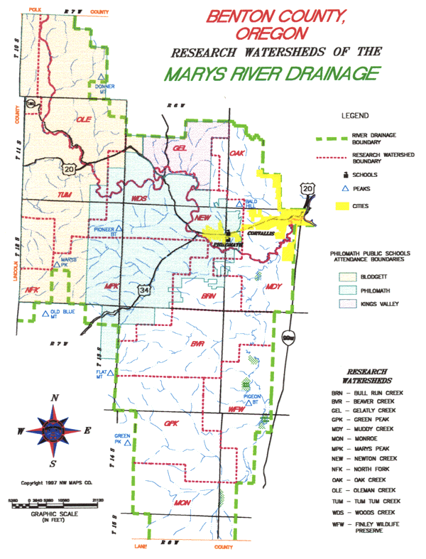 Marys River Drainage Overview