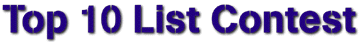 Top 10 List Contest